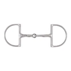 Korsteel Stainless Steel Slow Twist Hunter Dee Ring Snaffle Bit