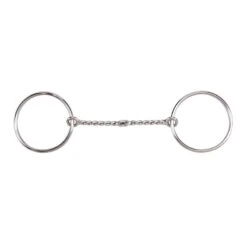 Korsteel Stainless Steel Twisted Wire Loose Ring Snaffle Bit