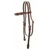 Western Rawhide Latigo Brow Band Headstall - Latigo Burgundy -Weatherbeeta Store 360329 800 800