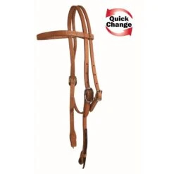 Western Rawhide Quick Change Bridle - Golden Tan