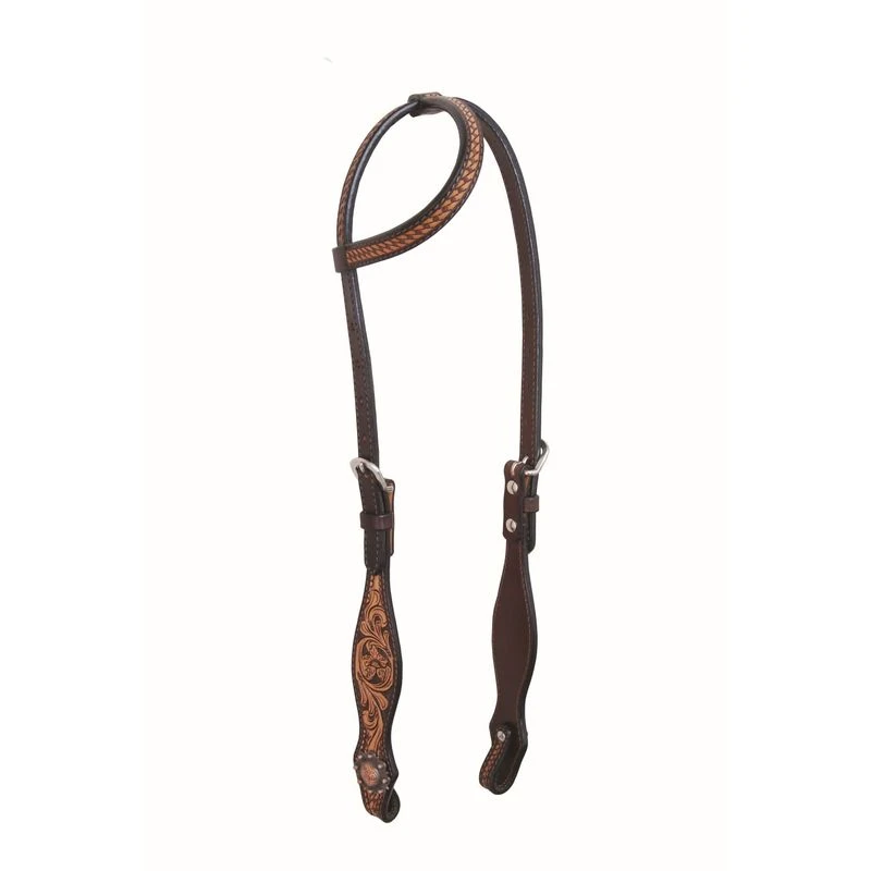 Western Rawhide Country Legend Two-Tone Two Ear Headstall - Two Tone Brown 3 Western Rawhide Country Legend Two-Tone Two Ear Headstall - Two Tone Brown