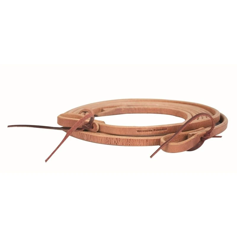 Western Rawhide 1/2" Reins With Water Loops - Harness Leather 3 Western Rawhide 1/2" Reins With Water Loops - Harness Leather