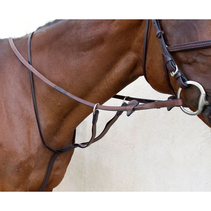 Nunn Finer Running Martingale With Elastic - Havana/Zinc 3 Nunn Finer Running Martingale With Elastic - Havana/Zinc