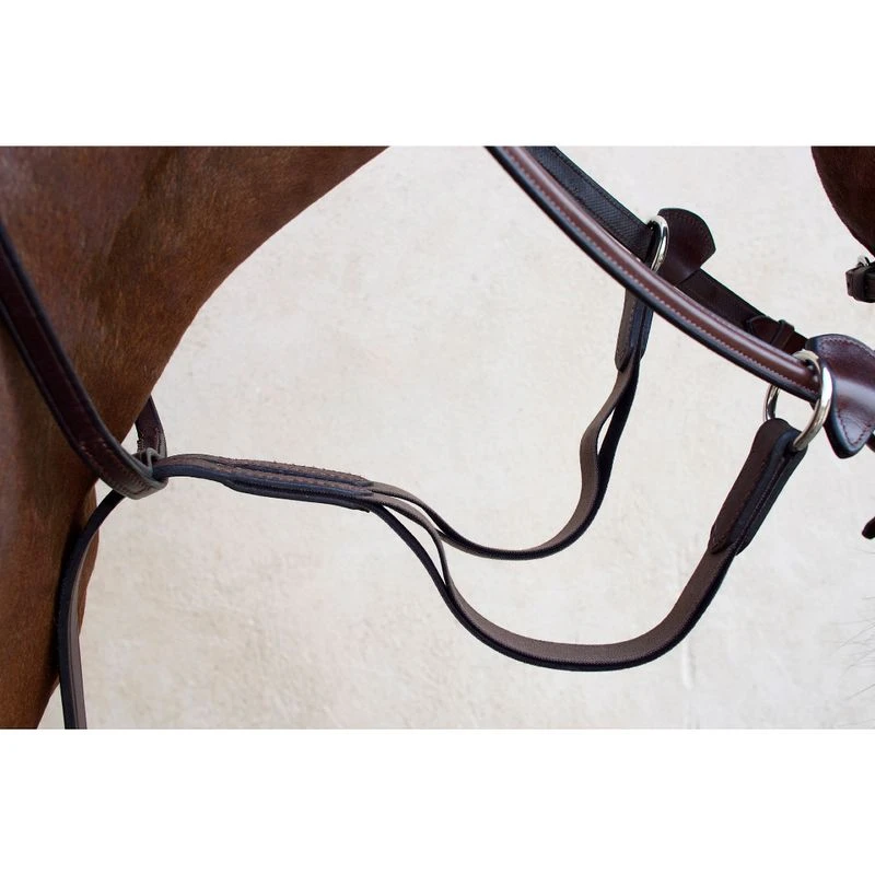 Nunn Finer Running Martingale With Elastic - Havana/Zinc 4 Nunn Finer Running Martingale With Elastic - Havana/Zinc - Image 2