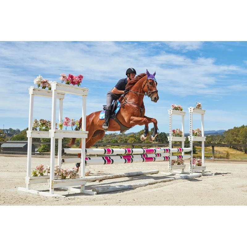 Weatherbeeta Prime Marble Jump Shaped Saddle Pad - Purple Swirl 4 Weatherbeeta Prime Marble Jump Shaped Saddle Pad - Purple Swirl - Image 2