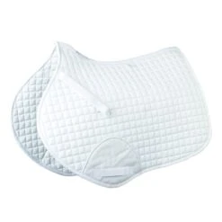 Roma Mini Quilt Shaped Saddle Pad - White