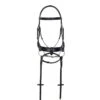 Aramas Square Mild Raised Wide Dressage Bridle W/Leather Reins - Black -Weatherbeeta Store 436264 800 800