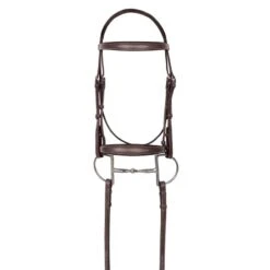 Aramas Mild Raised Z-Shape Bridle W/Rubber Reins - Chocolate