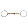 Korsteel Stainless Steel Copper Mouth Slow Twist Loose Ring Snaffle Bit