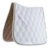 Roma Ecole Double Diamond Quilt Dressage Saddle Pad - White/Navy/Gold 1 Roma Ecole Double Diamond Quilt Dressage Saddle Pad - White/Navy/Gold -Weatherbeeta Store 442644 800 800