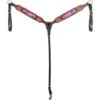 Western Rawhide Country Legend Tie Dye Breastplate - Dark Brown/Pink -Weatherbeeta Store 443894 800 800