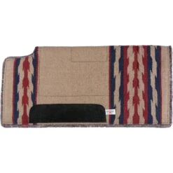 Western Rawhide Country Legend Wither Cut Out Navajo Soft Touch Pad - Grey/Burgundy/Navy