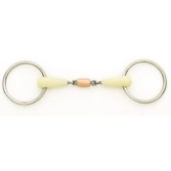 Happy Mouth Bits Double Jointed Copper Roller Loose Ring - Stainless Steel