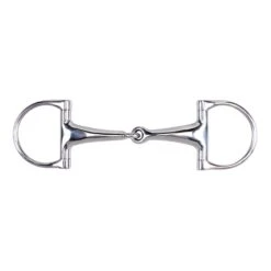Korsteel Stainless Steel Lightweight Flat Ring Dee Snaffle Bit
