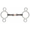Shires Two Ring Gag W/Raised Ribs - Black Sweet Iron -Weatherbeeta Store 477674 800 800
