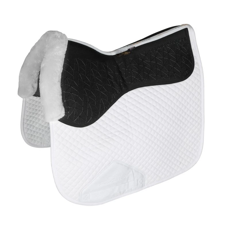 Shires ARMA Fusion Dressage Saddle Pad - White