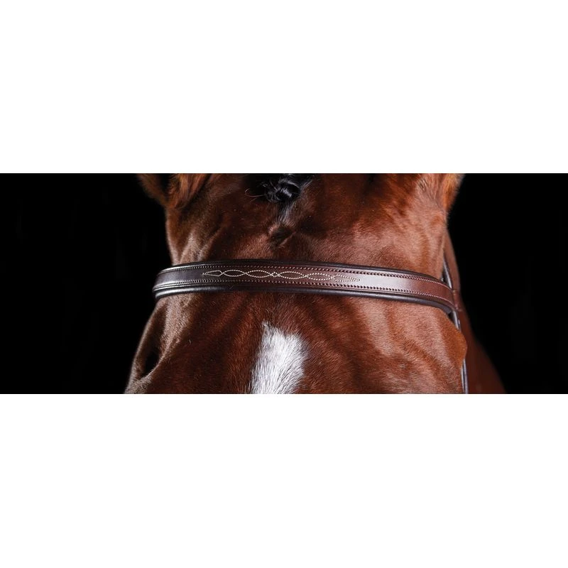 Collegiate Comfitec Fancy Stitch Bridle - Brown 4 Collegiate Comfitec Fancy Stitch Bridle - Brown - Image 2