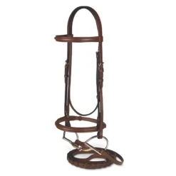 Passport Square Raised Bridle - Mahogany