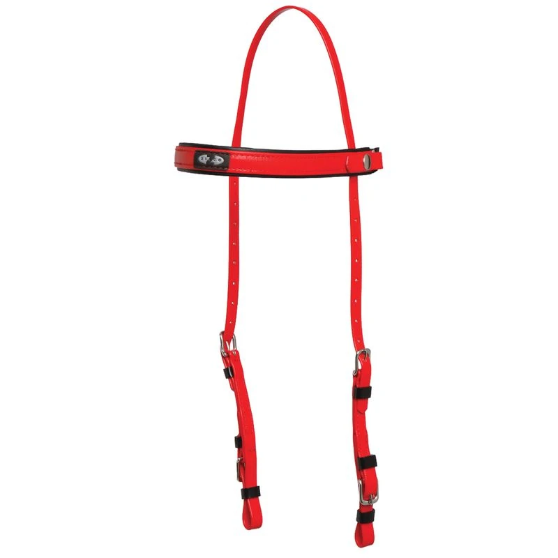 Zilco Deluxe Endurance Bridle Headstall Only - Red 3 Zilco Deluxe Endurance Bridle Headstall Only - Red