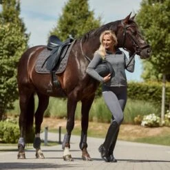 Horze Coventry Cooling Dressage Saddle Pad - Blackened Pearl -Weatherbeeta Store 587012 800 800