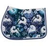 Ovation Altitude Print Pony AP Saddle Pad - Blue Whimsical Horses -Weatherbeeta Store 621303 800 800
