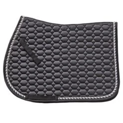 Ovation Elegance Satin AP Saddle Pad - Black