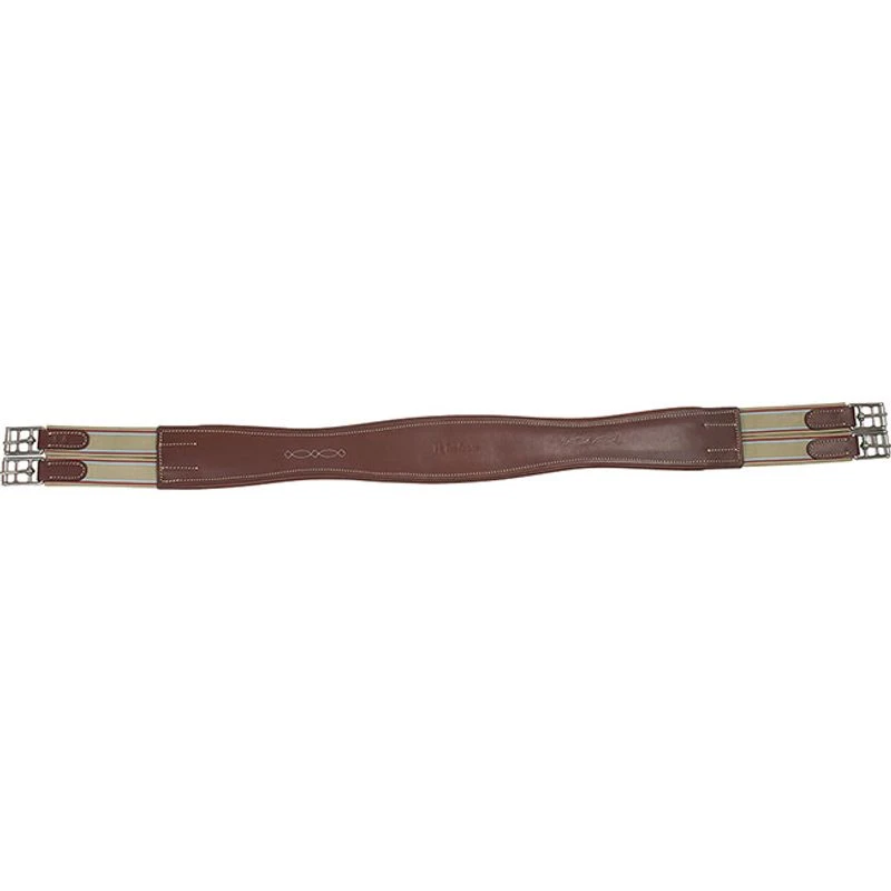 M. Toulouse Contour Shaped Padded Leather Girth - Cognac 3 M. Toulouse Contour Shaped Padded Leather Girth - Cognac