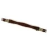 M. Toulouse Shaped Leather Girth W/Sheepskin Lining - Chocolate -Weatherbeeta Store 631463 800 800