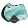 Weatherbeeta Prime Marble Jump Shaped Saddle Pad - Turquoise Swirl -Weatherbeeta Store 640377 800 800