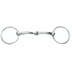 JP Korsteel Stainless Steel Jointed Loose Ring Snaffle Bit