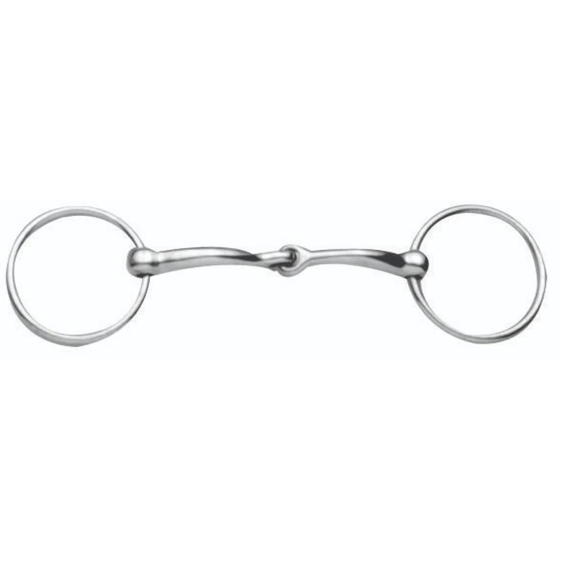 JP Korsteel Stainless Steel Jointed Loose Ring Snaffle Bit 3 JP Korsteel Stainless Steel Jointed Loose Ring Snaffle Bit