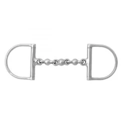Korsteel Stainless Steel Waterford Hunter Dee Ring Snaffle Bit