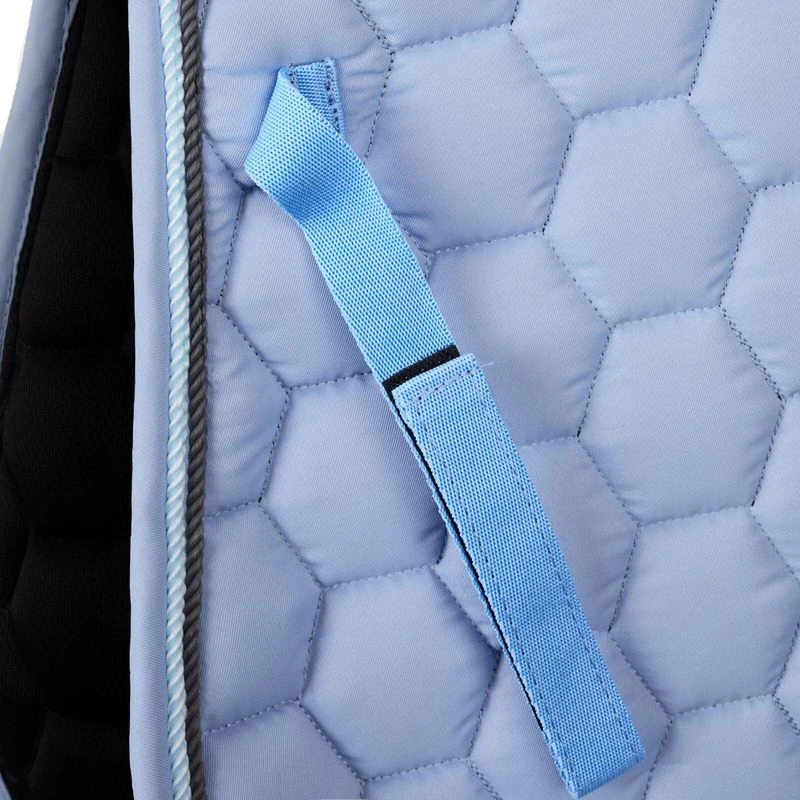 Horze Arizona Double Corded Dressage Saddle Pad - Cashmere Blue 4 Horze Arizona Double Corded Dressage Saddle Pad - Cashmere Blue - Image 2