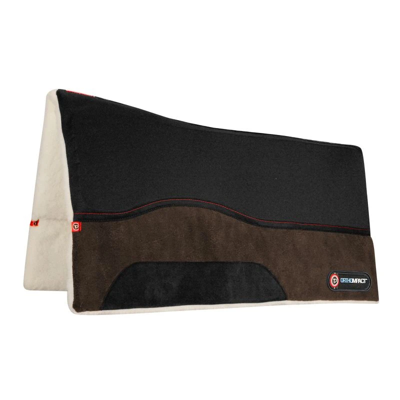 T3 WoolBack Ortho Impact Microsuede Western Pad - Brown 3 T3 WoolBack Ortho Impact Microsuede Western Pad - Brown