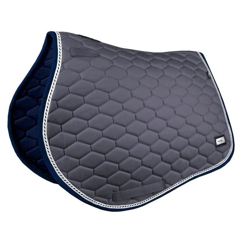 Fair Play Hexagon Jump Saddle Pad - Dark Grey 3 Fair Play Hexagon Jump Saddle Pad - Dark Grey